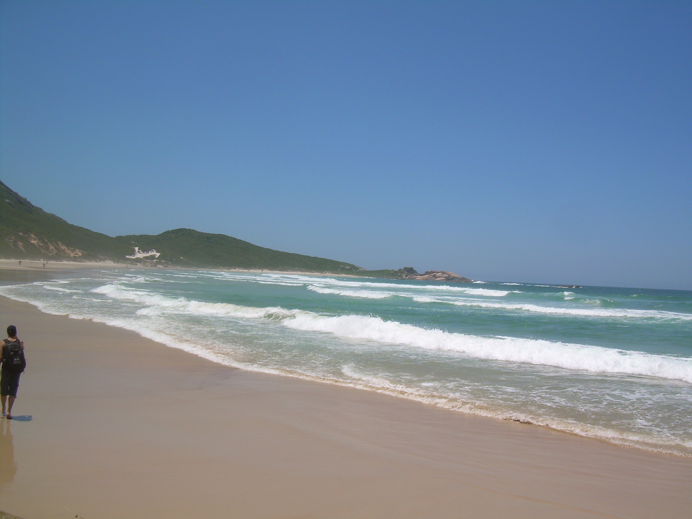 Paisaje de Praia da Galheta, Florianópolis, fotografiado en 2008